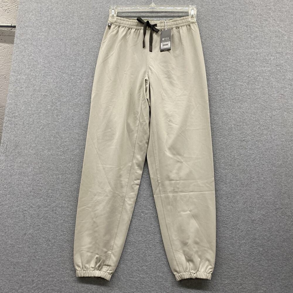 NWT FIGS Classic Reversible Milot Scrub Pants XS Khaki Tan Jogger Medical Mens